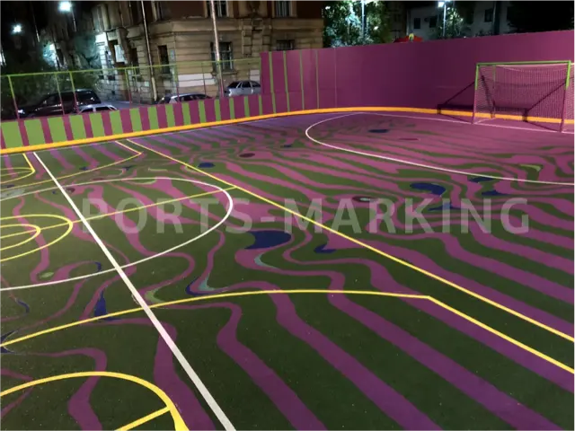 Разметка спортивной площадки — работа Sports-Marking