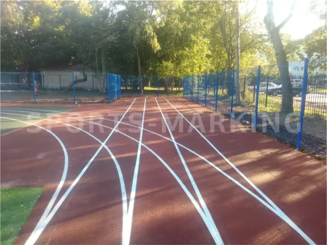 Разметка спортивной площадки — работа Sports-Marking