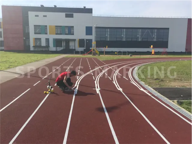 Разметка спортивной площадки — работа Sports-Marking