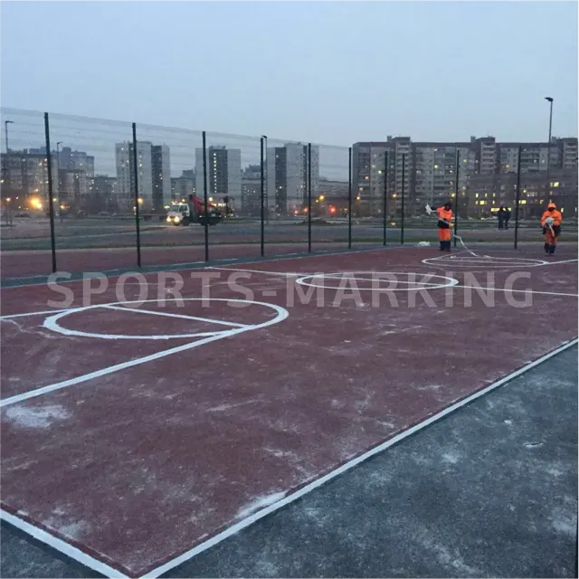 Разметка спортивной площадки — работа Sports-Marking