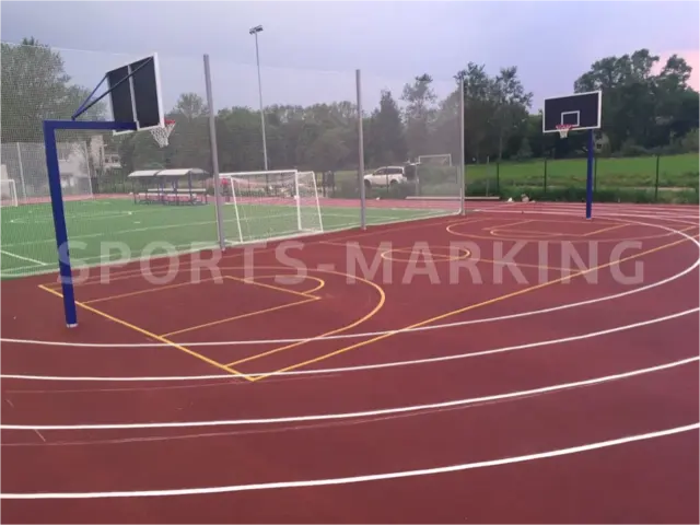 Разметка спортивной площадки — работа Sports-Marking