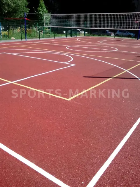 Разметка спортивной площадки — работа Sports-Marking