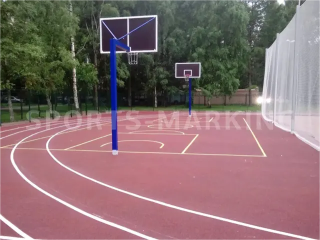 Разметка спортивной площадки — работа Sports-Marking
