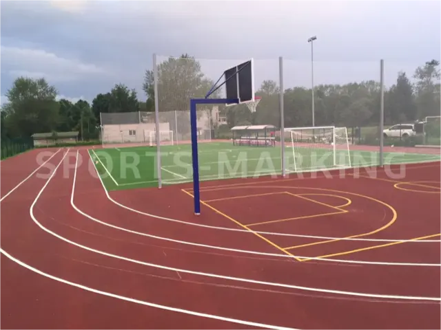 Разметка спортивной площадки — работа Sports-Marking