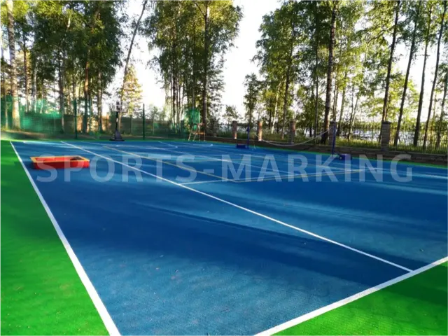 Разметка спортивной площадки — работа Sports-Marking