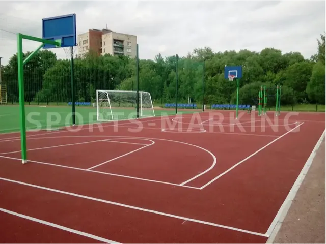 Разметка спортивной площадки — работа Sports-Marking