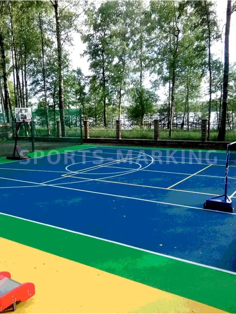 Разметка спортивной площадки — работа Sports-Marking