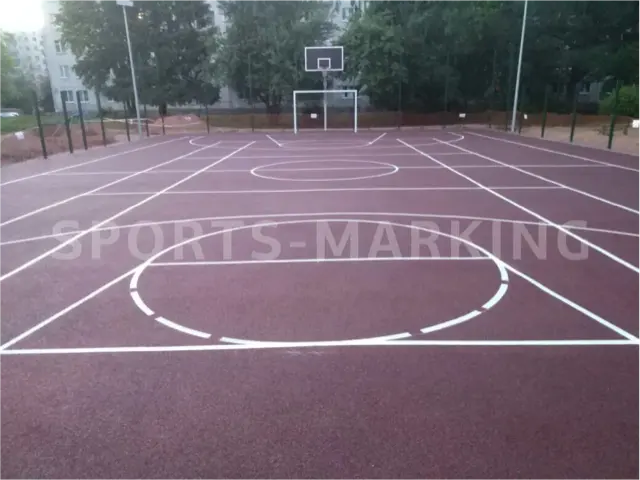 Разметка спортивной площадки — работа Sports-Marking