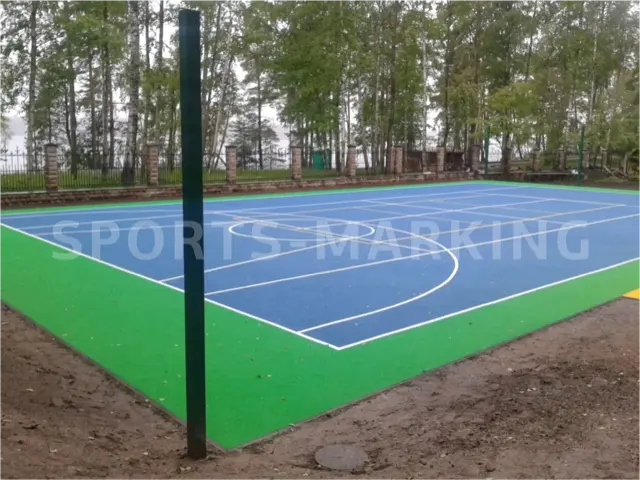 Разметка спортивной площадки — работа Sports-Marking