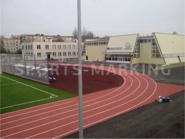 Разметка спортивной площадки — работа Sports-Marking