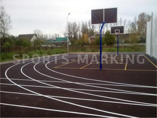 Разметка спортивной площадки — работа Sports-Marking